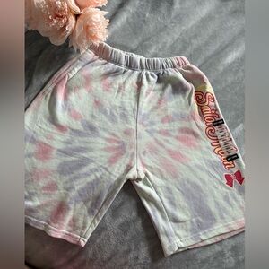 Sailor Moon Pastel Tie-Dye Girls Volley Shorts